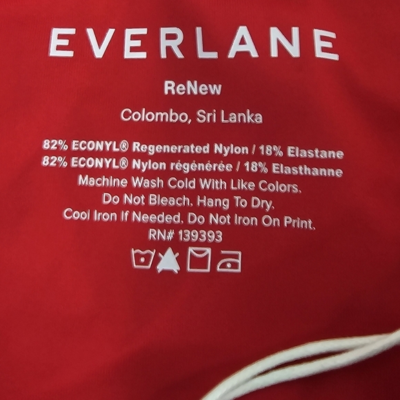 Everlane Swim Bottom Women XS Red Bikini The Hip High Rise Nyle Bathing Suit NEW - Picture 4 of 12